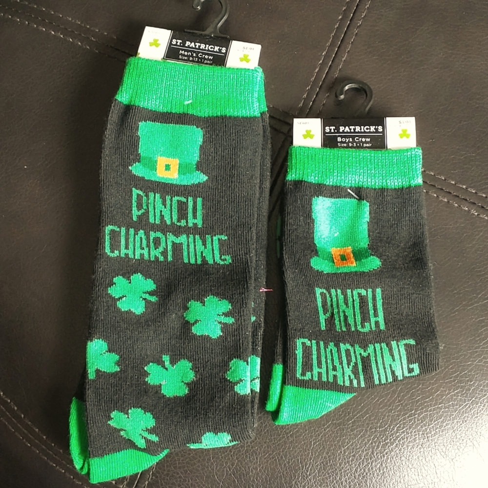 St Patrick's Day socks
